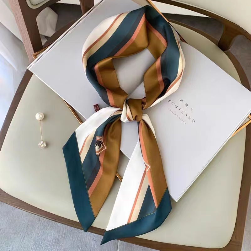 Silk Tie Striped - Luna & dolphin feminino largo magro