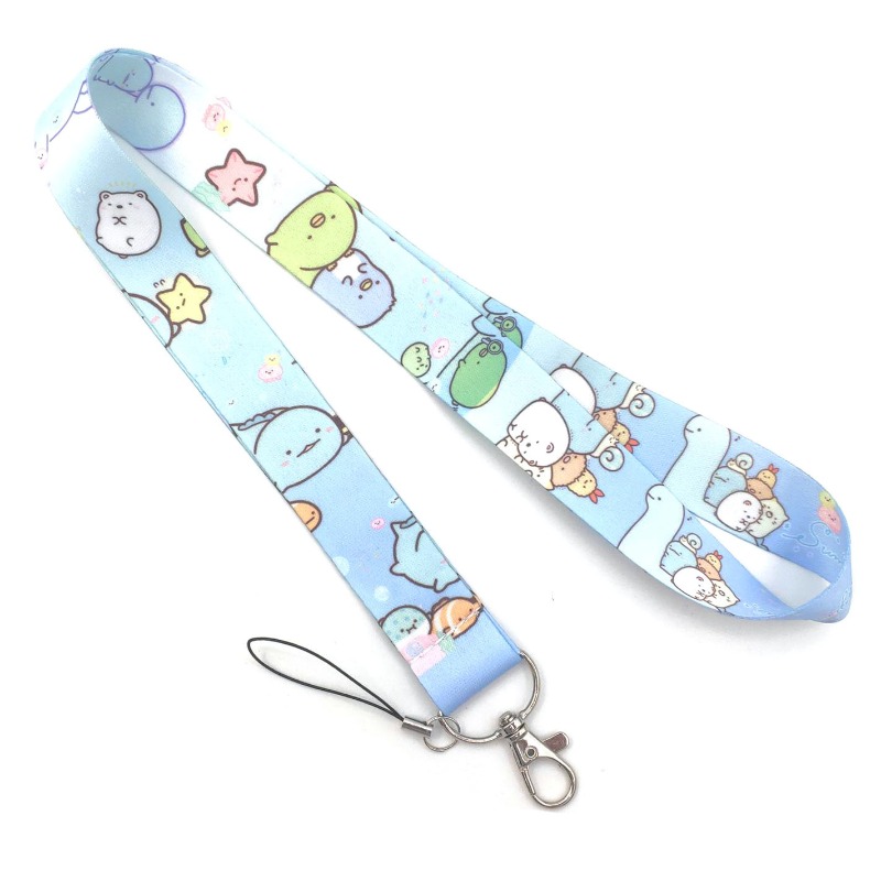 Lanyard Badge Holder - Cordão Kawaii Sumikko Gurashi, alça de