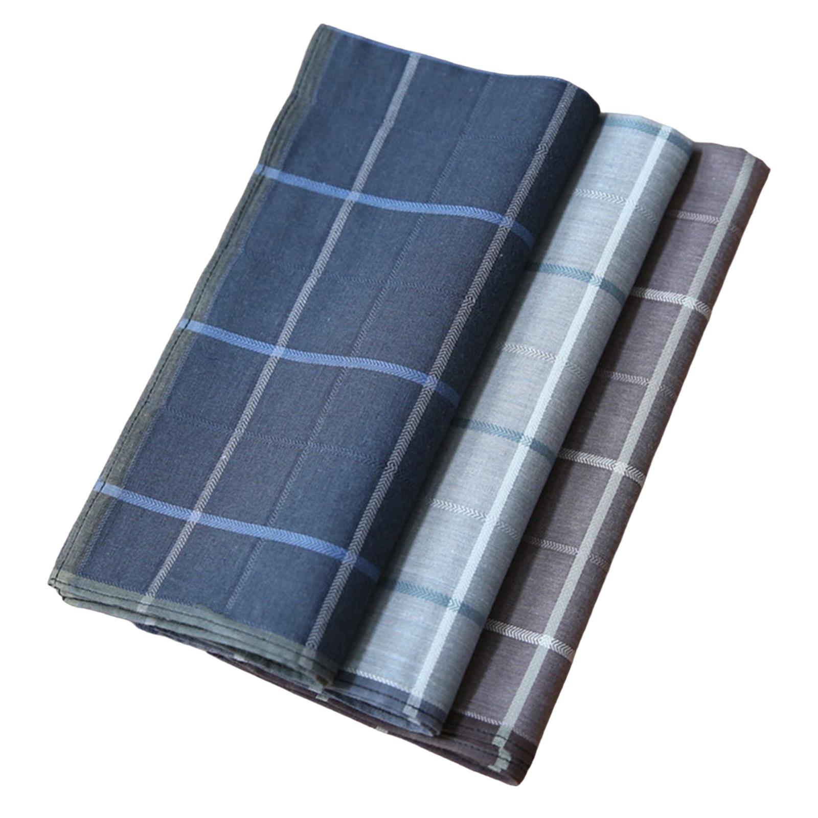 Handkerchief Cotton Men - 3 Lenços de Bolso Masculinos com