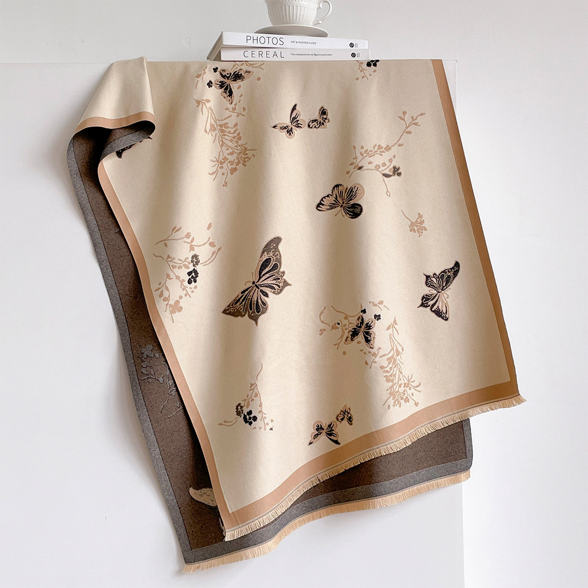 Cachecol Feminino de Imitação  - Woven Scarf Blanket avaliação e preço