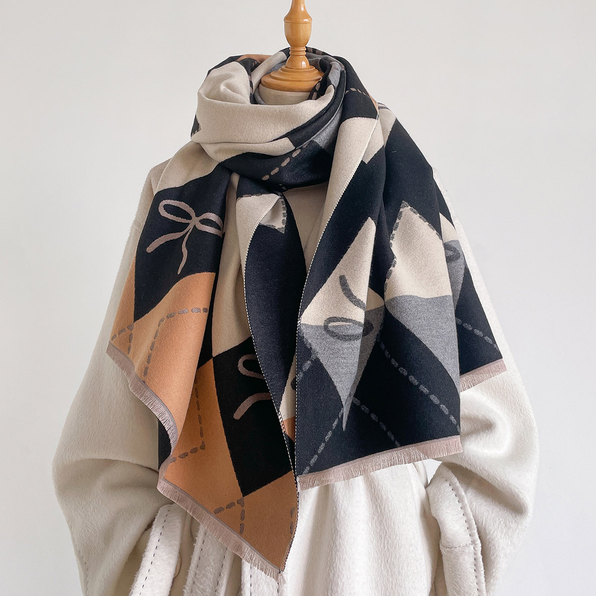 Cachecol Feminino de Imitação  - Pashmina Wrap Large avaliação e preço