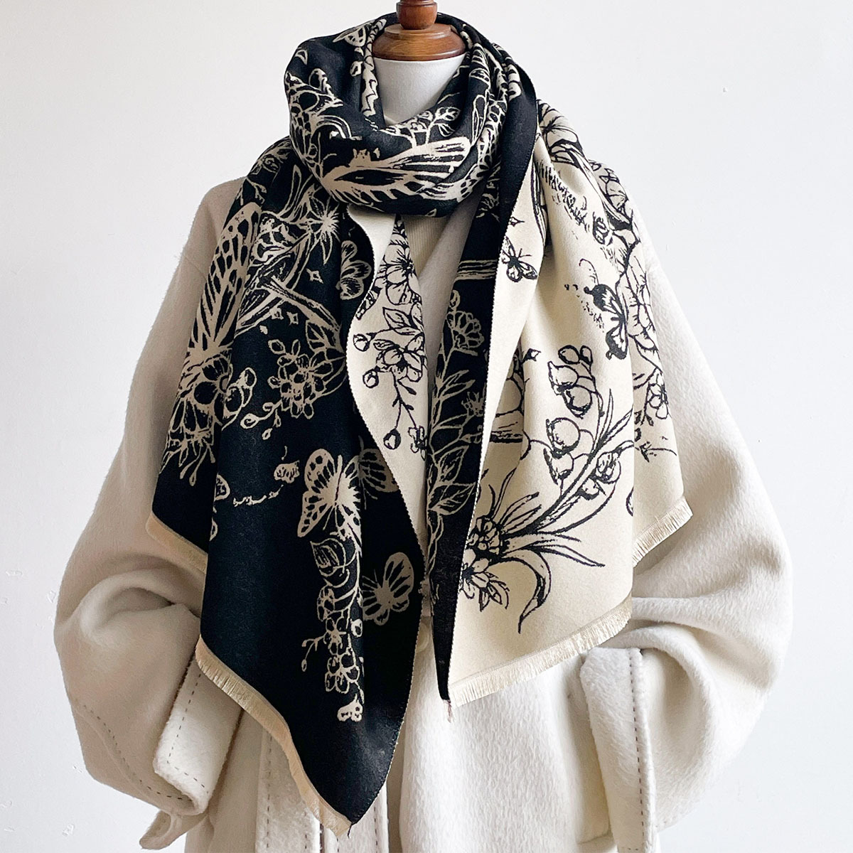 Cachecol de imitação de caxemi - Pashmina Wrap Large avaliação e preço