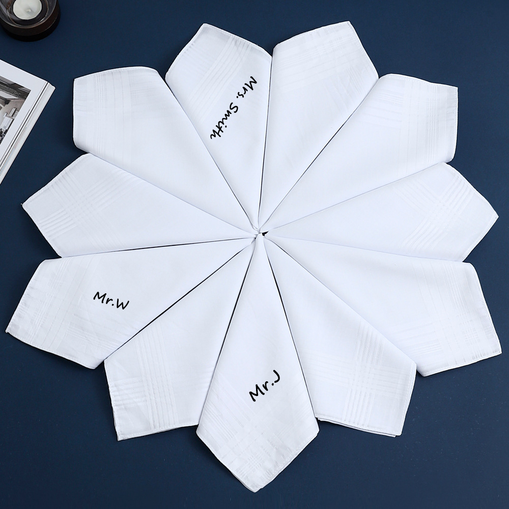 Lenço de algodão personalizado - Handkerchief Cotton Men avaliação e preço
