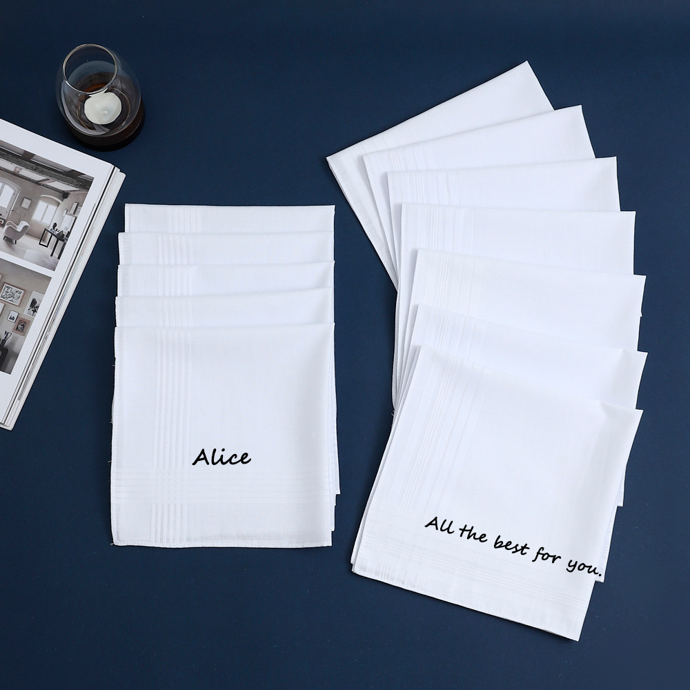 Lenço de algodão personalizado - Handkerchief Cotton Men avaliação e preço