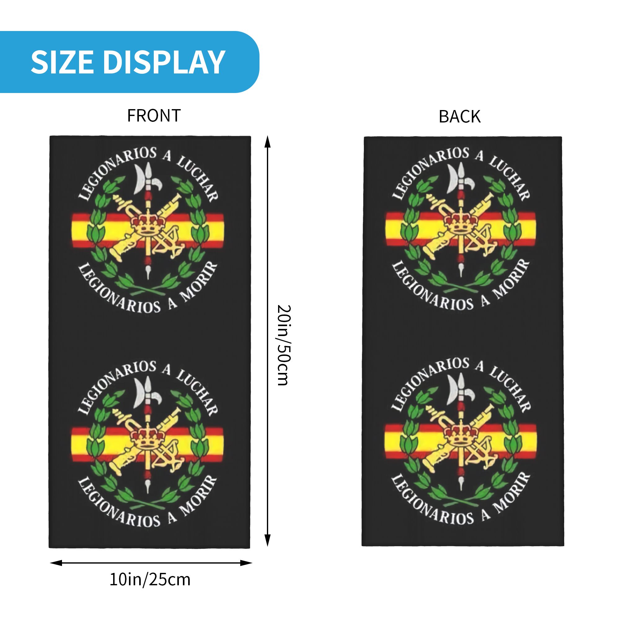 Personalizado legião espanhola - Neck Warmer Tube avaliação e preço