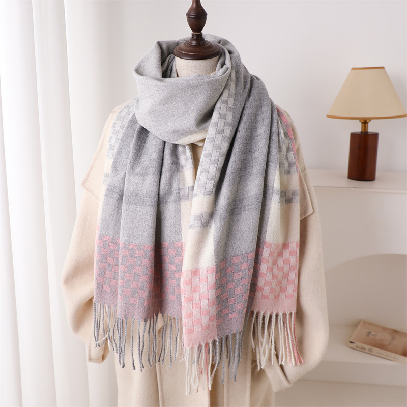 Cachecol de Cashmere de Marca  - Woven Scarf Blanket avaliação e preço