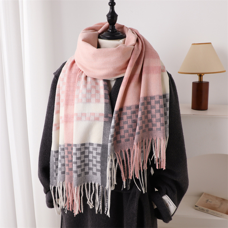 Cachecol de Cashmere de Marca  - Woven Scarf Blanket avaliação e preço