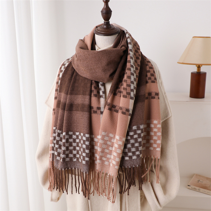 Cachecol de Cashmere de Marca  - Woven Scarf Blanket avaliação e preço