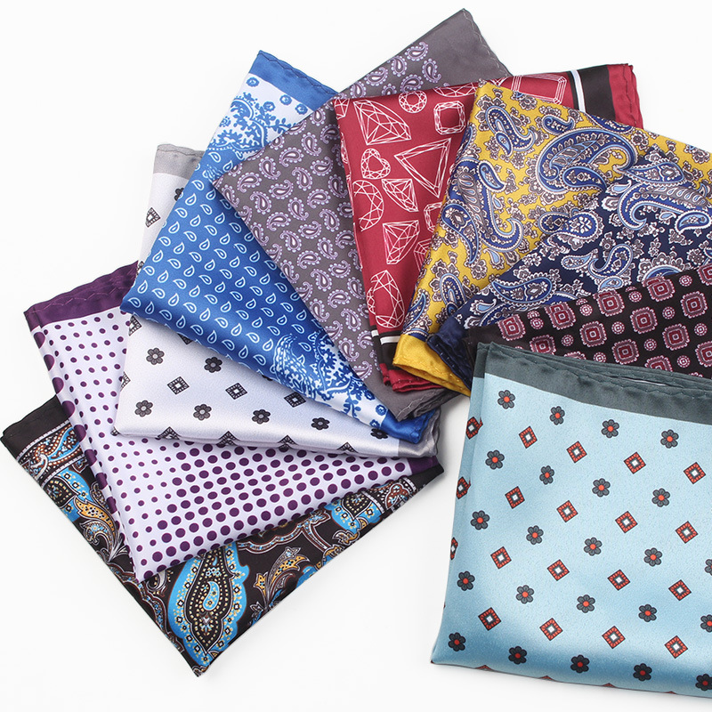 Lenço quadrado de seda artific - Pocket Square Set avaliação e preço