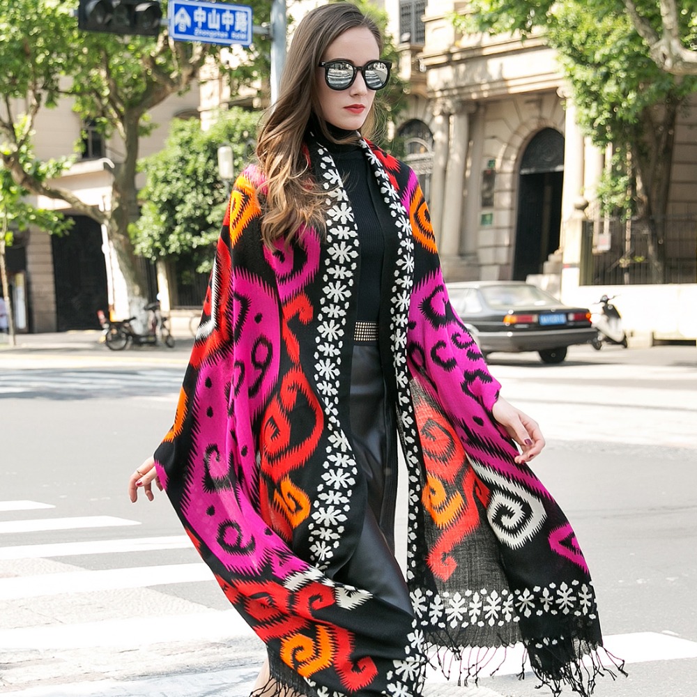 Lenços e xales de caxemira par - Pashmina Wrap Large avaliação e preço
