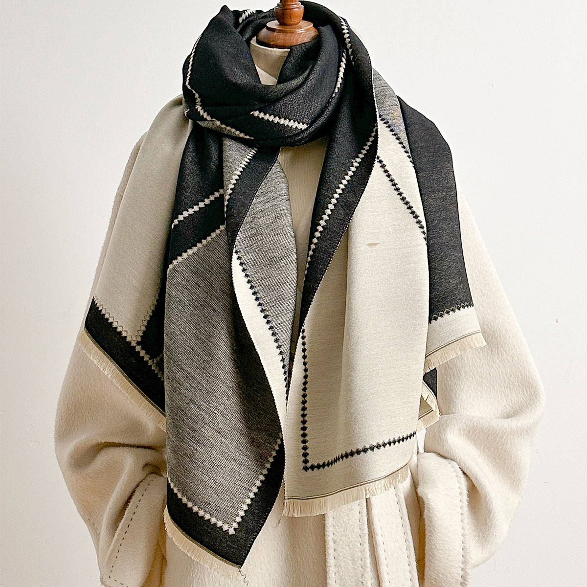 Cachecol Feminino de Imitação  - Pashmina Wrap Large avaliação e preço