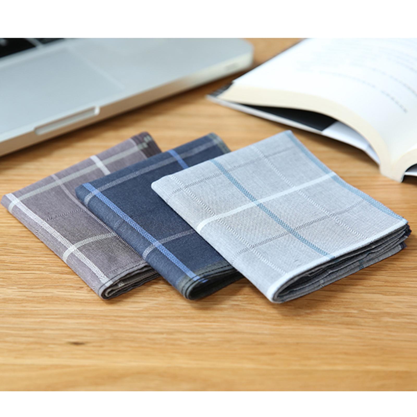 3 Lenços de Bolso Masculinos c - Handkerchief Cotton Men avaliação e preço