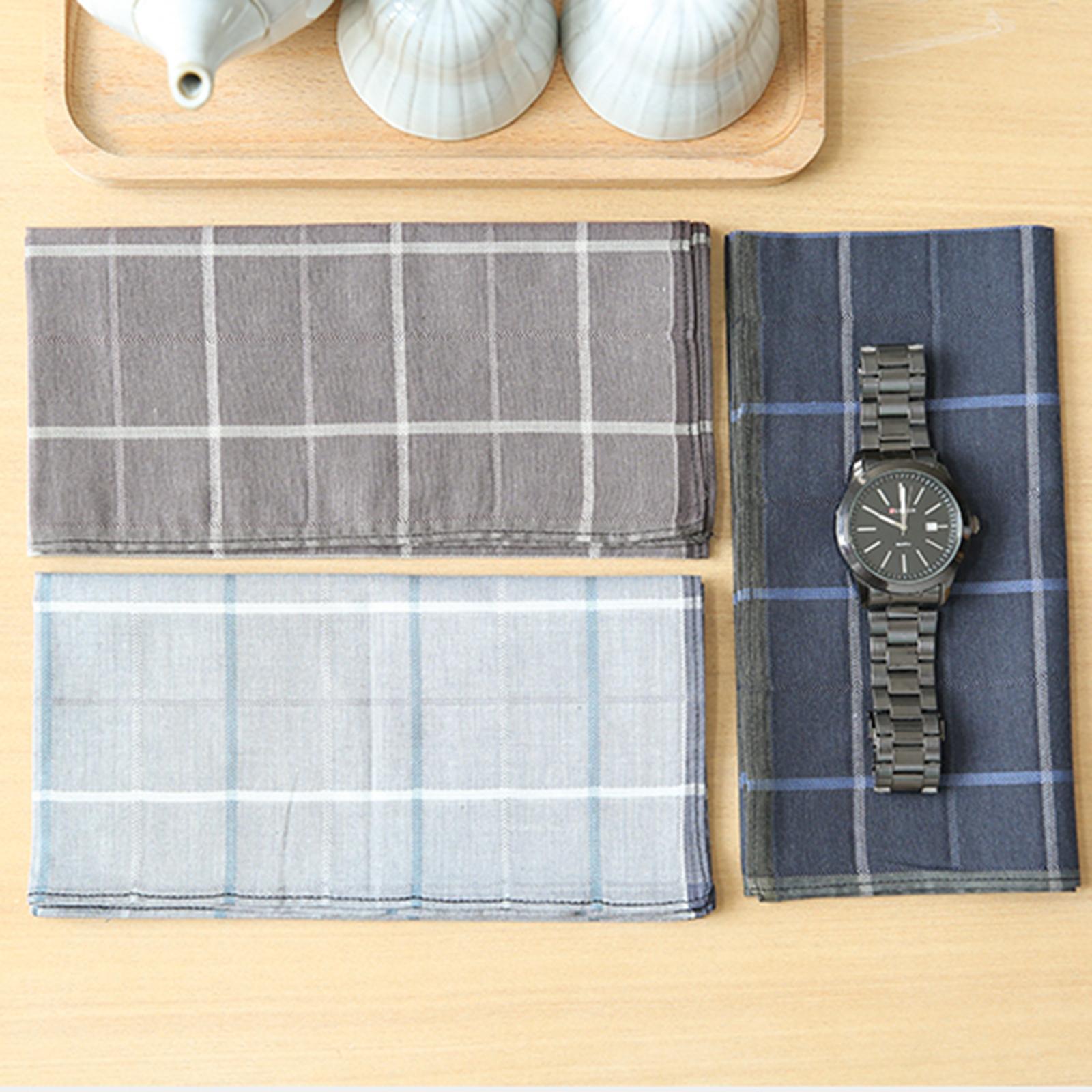 3 Lenços de Bolso Masculinos c - Handkerchief Cotton Men avaliação e preço