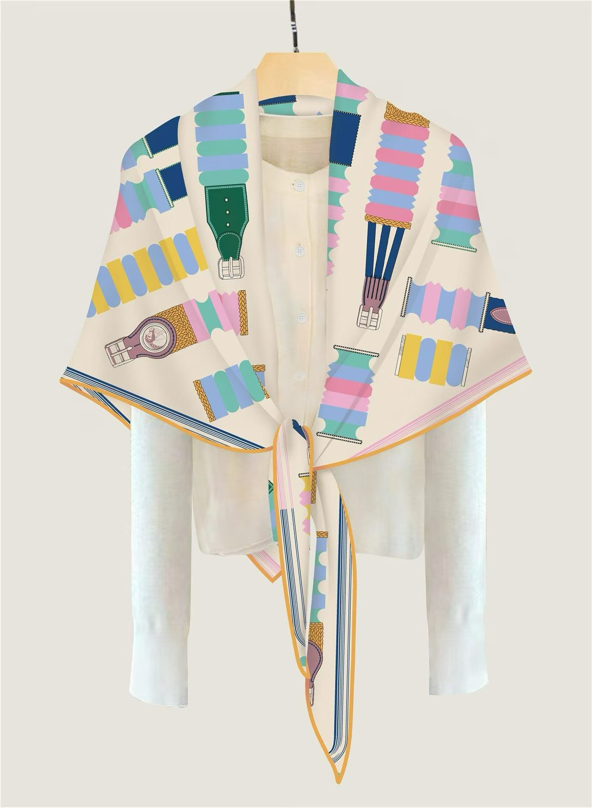 Cachecol de seda e caxemira tr - Pashmina Wrap Large avaliação e preço