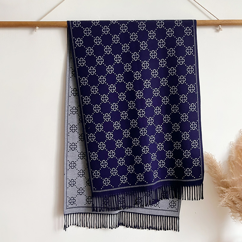 Marcas jacquard design inverno - Woven Scarf Blanket avaliação e preço