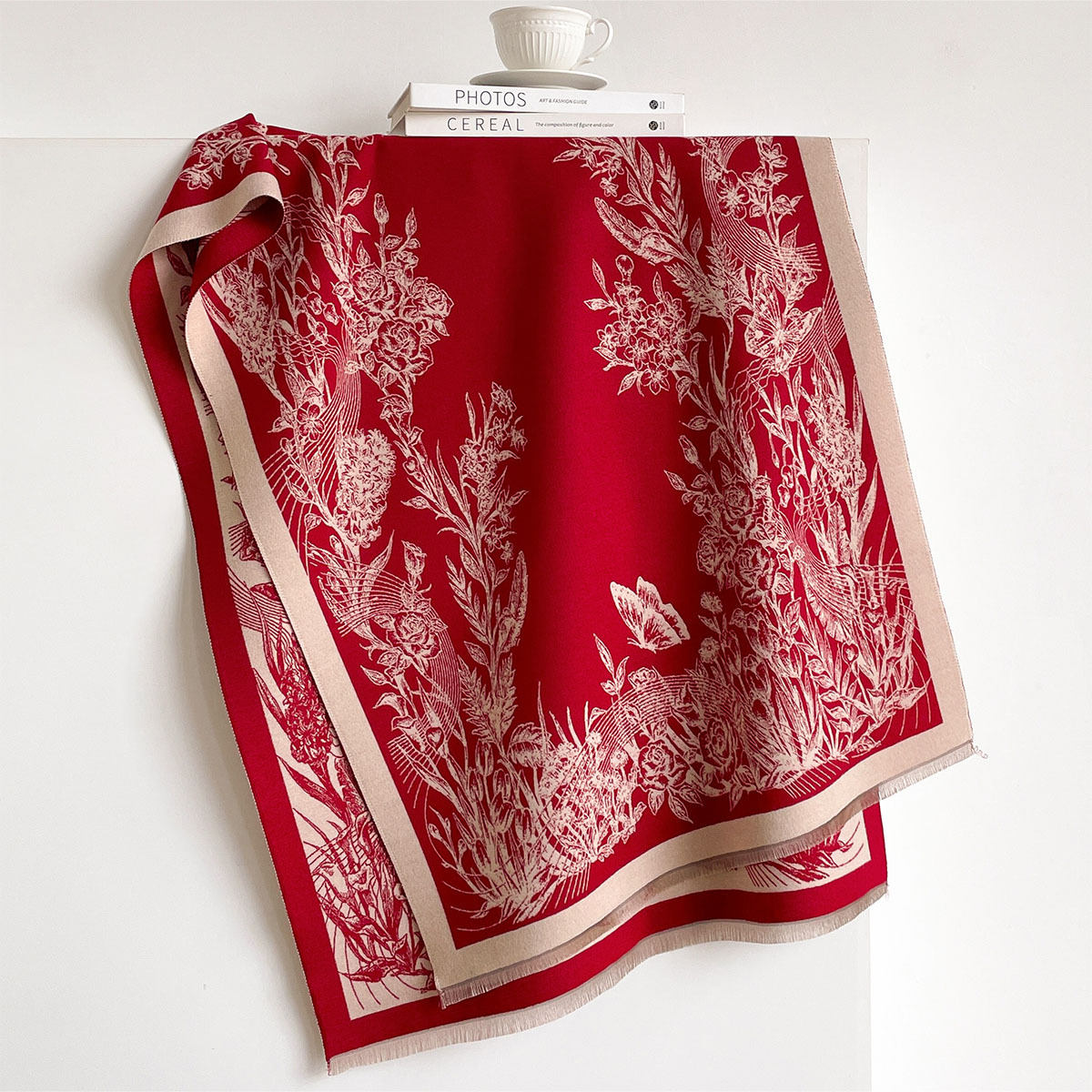 Cachecol de imitação de caxemi - Pashmina Wrap Large avaliação e preço