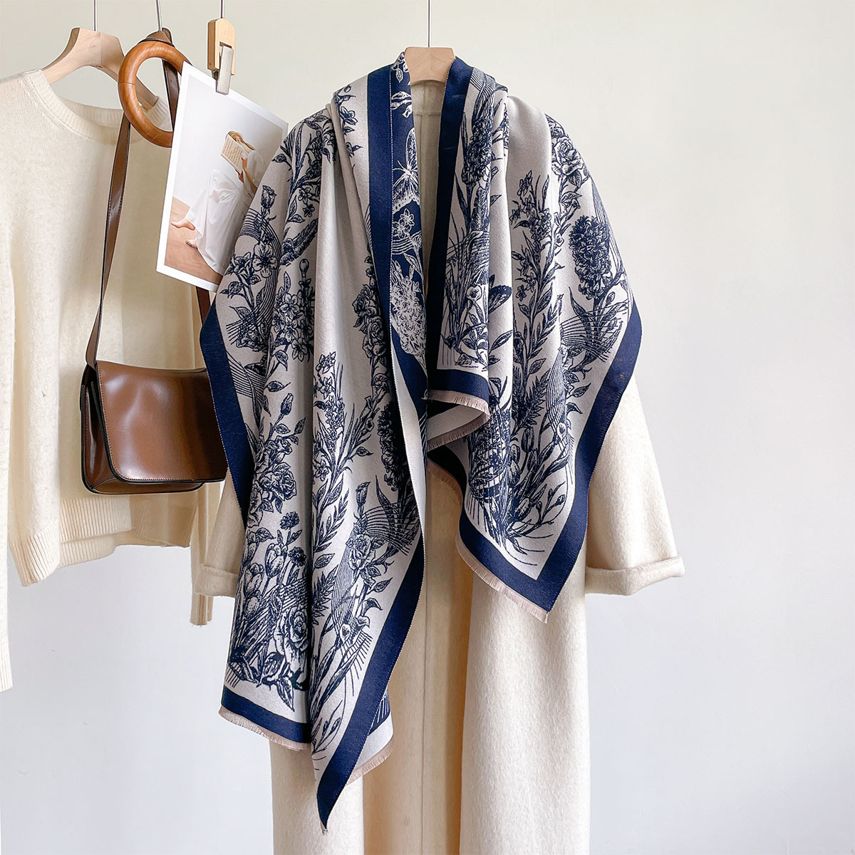 Cachecol de imitação de caxemi - Pashmina Wrap Large avaliação e preço